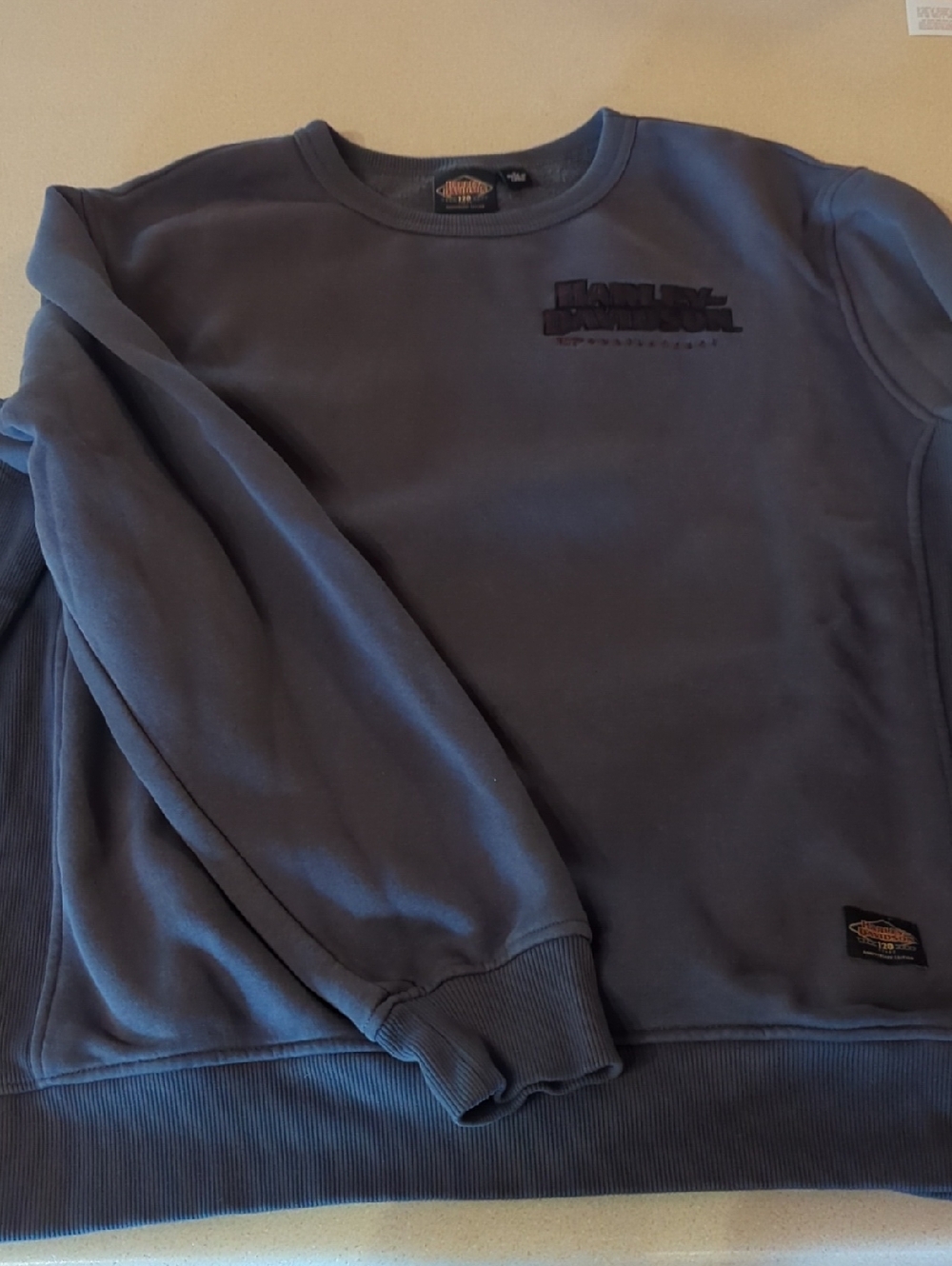 Harley-Davidson Grey Gray Crewneck Sweatshirt